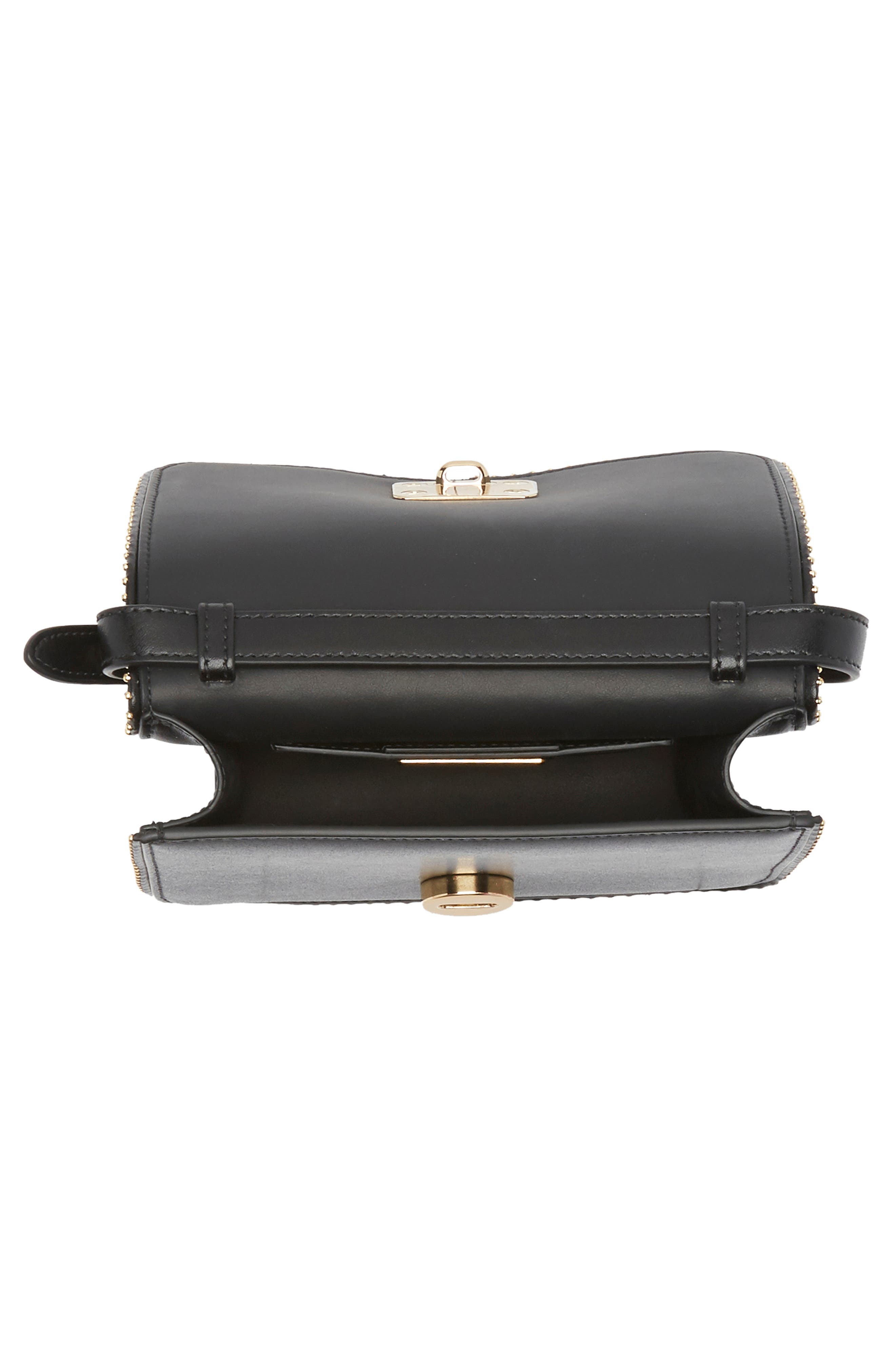 FERRAGAMO Vara Leather Crossbody Bag, Alternate, color, Black