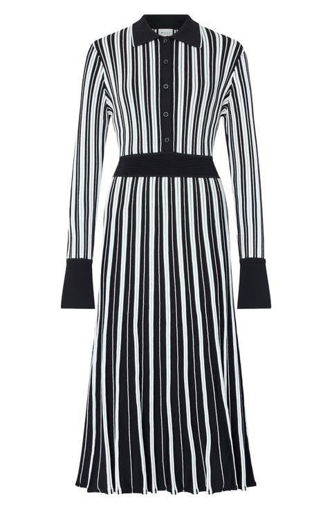 Darcy Stripe Knit Midi Dress