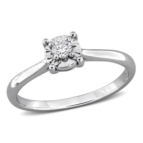 Lab Grown Diamond Solitaire Promise Ring