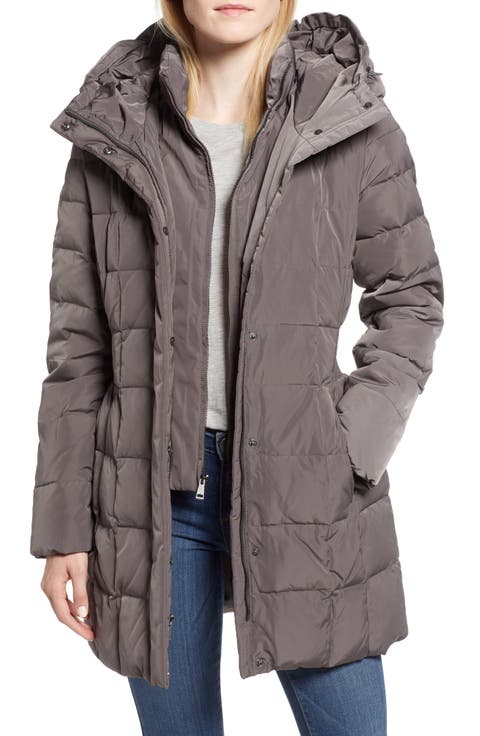 Hooded Down & Feather Jacket
