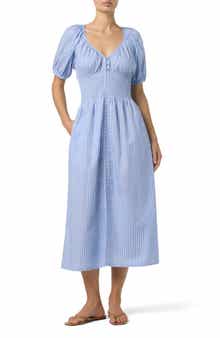 Striped Cotton Maxi Dress