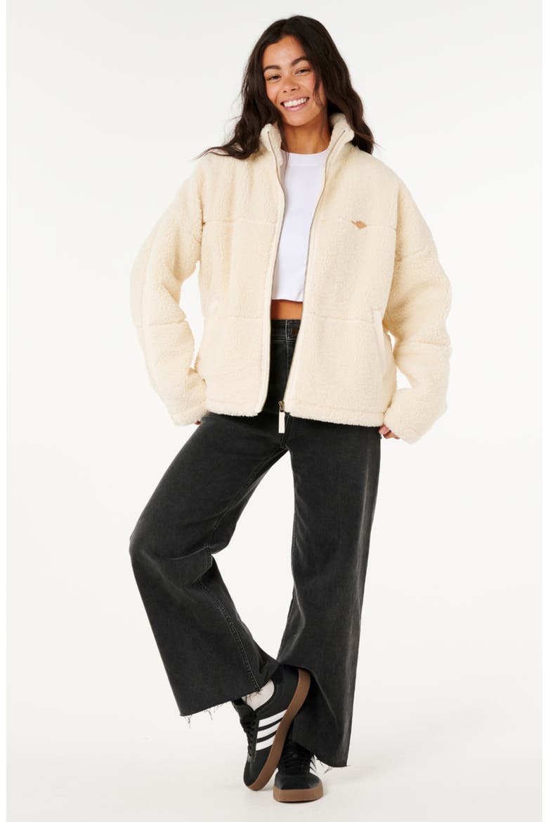 Cala Nights Textured Fleece Zip-Up Jacket, Alternate, color, LILY