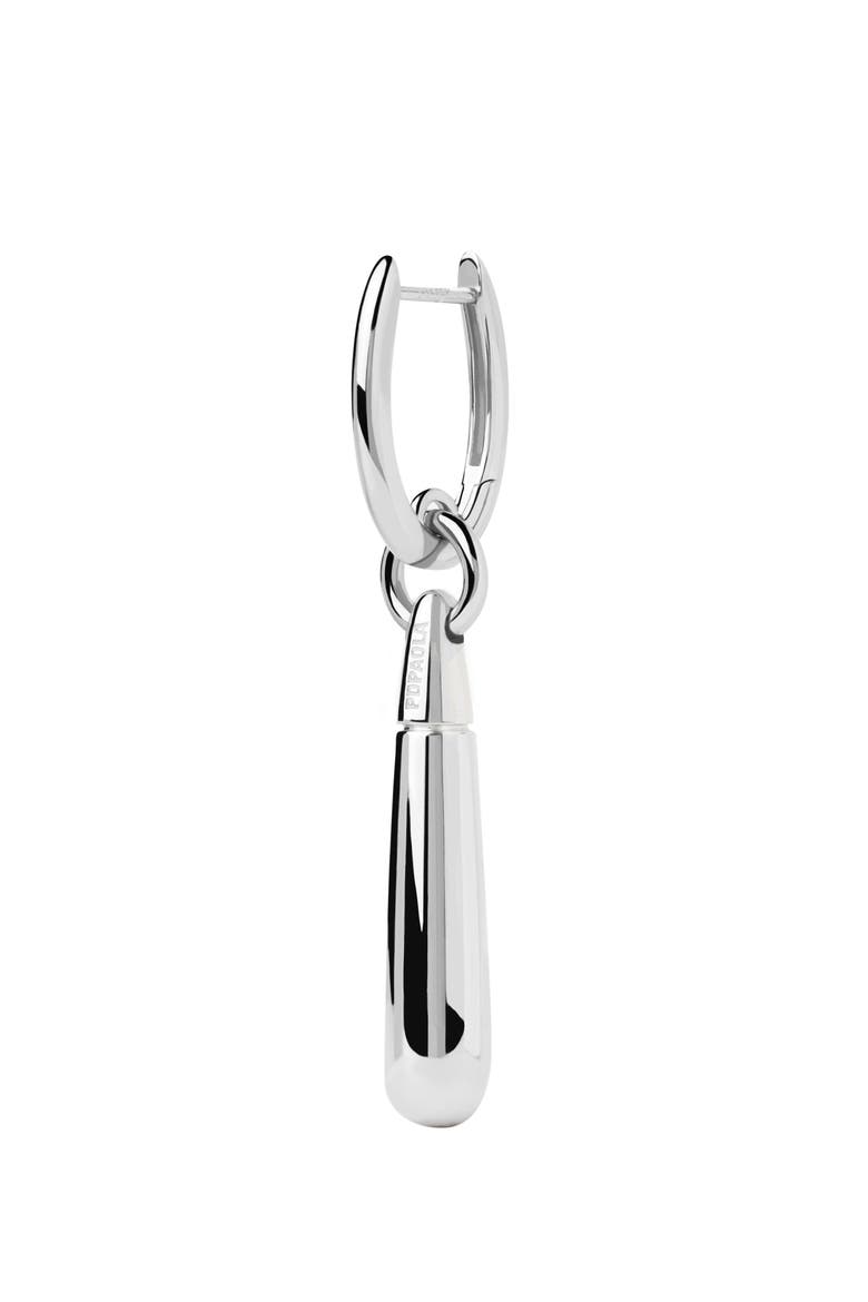 Large Jupiter Single Hoop, Main, color, Silver