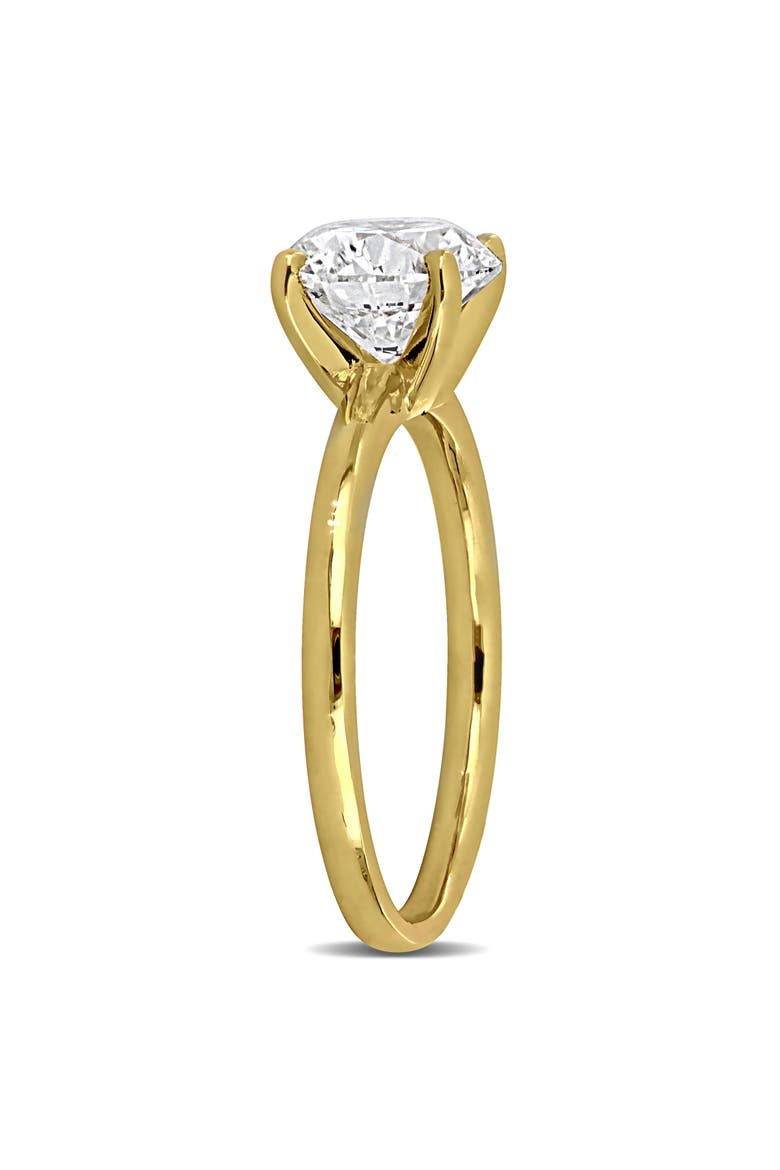2 CTW Lab Grown Diamond Solitaire Ring 14k, Alternate, color, Yellow Gold