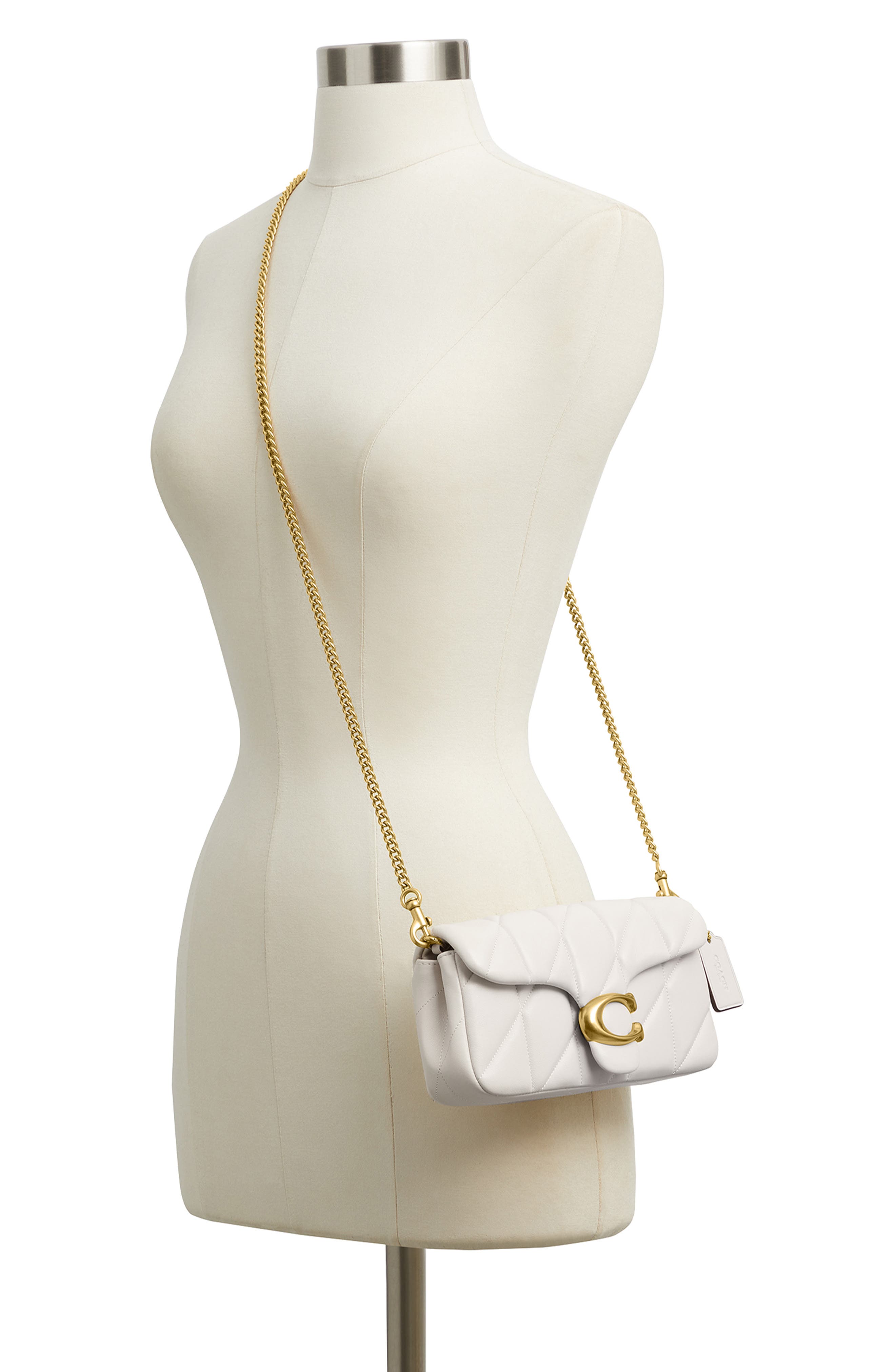 COACH Tabby 19 Quilted Leather Shoulder Bag, Alternate, color, B4/Chalk