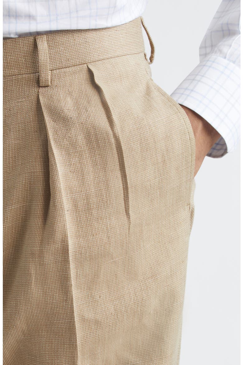 Glenn Hand-Tailored Suit Trousers, Alternate, color, KHAKI MULTI