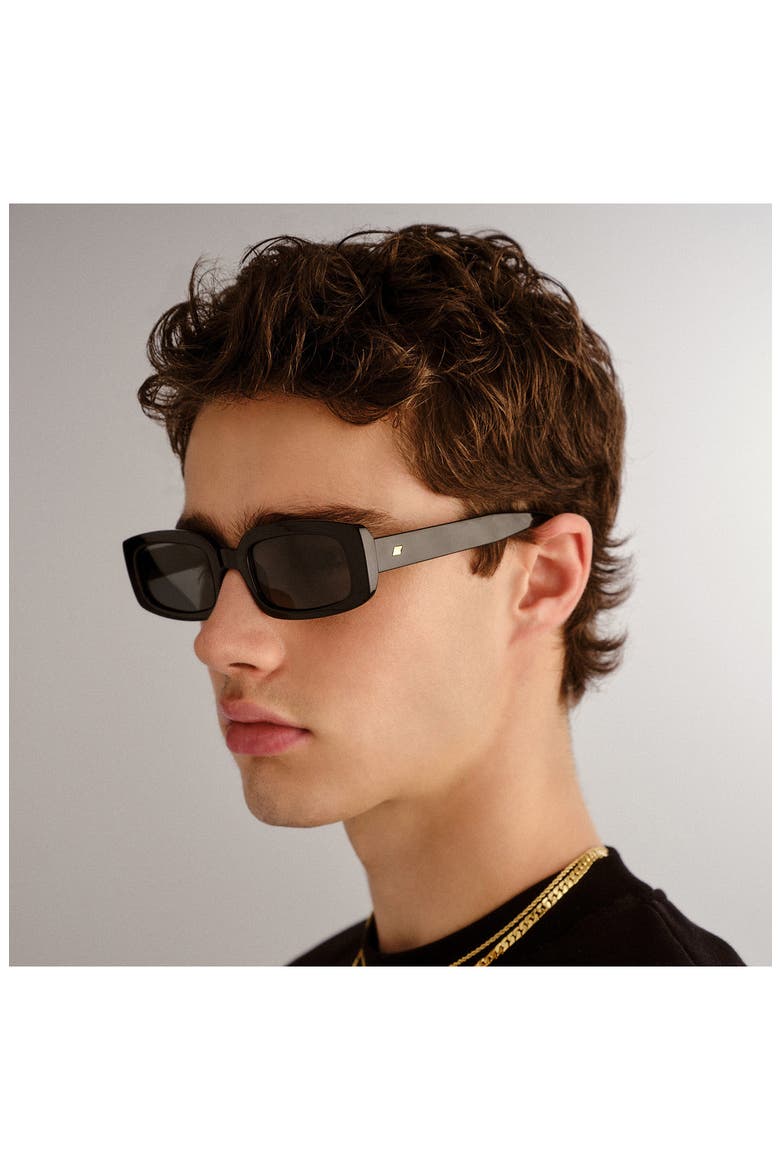 Dynamite 52mm Polarized Rectangular Sunglasses, Alternate, color, BLACK/ KHAKI MONO POL