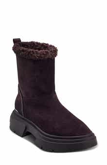 DKNY Frankie Faux Shearling Lug Sole Bootie