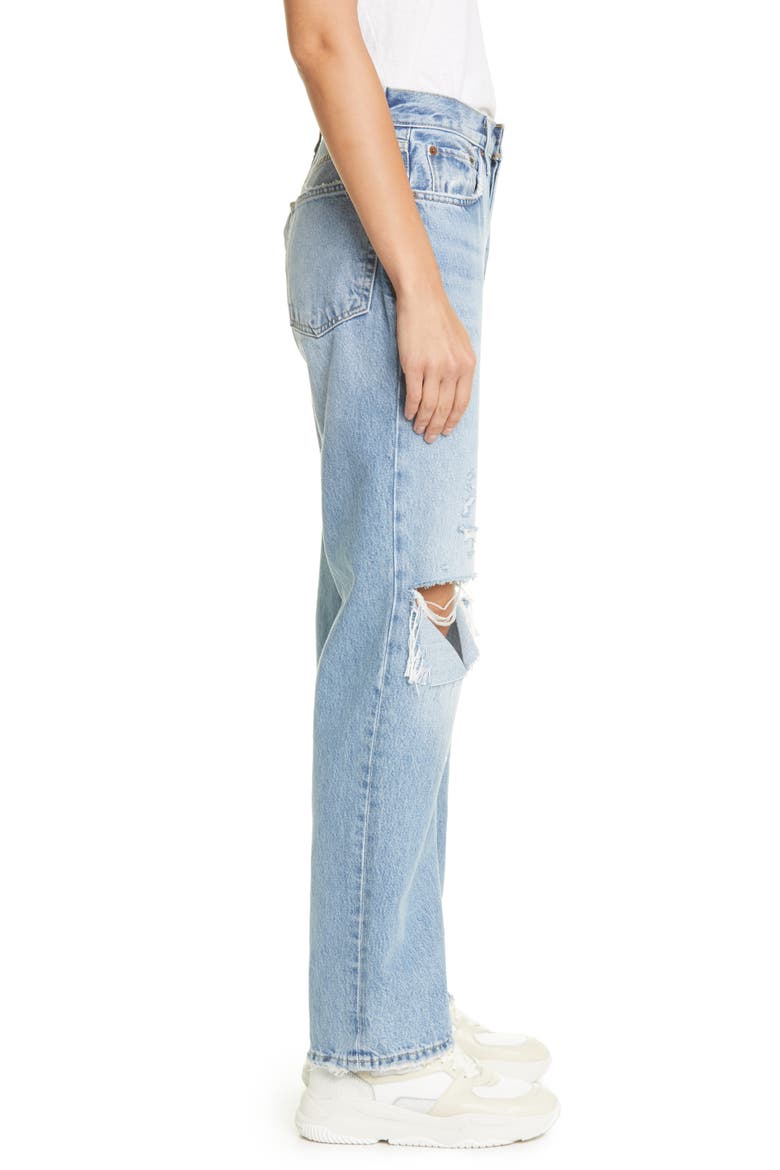 Women's Comfy '90s High Waist Straight Leg Jeans, Alternate, color, SUNFADED DES