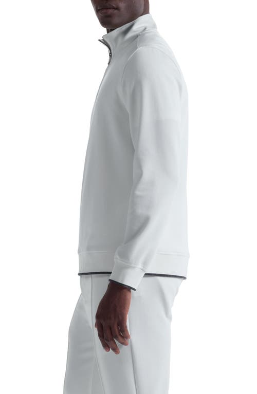 Bugatchi Soft Touch Quarter Zip In White