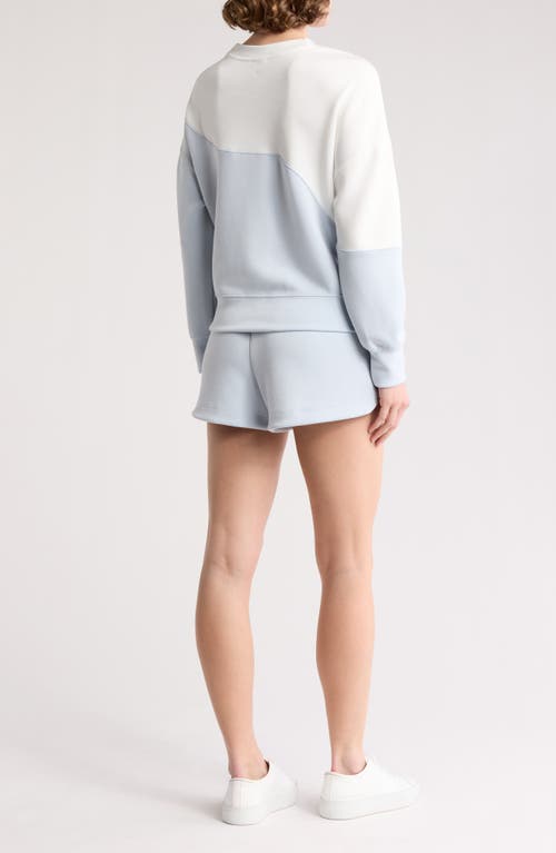 Rbx Neoair Colorblock Crewneck Sweatshirt & Shorts Set In Multi