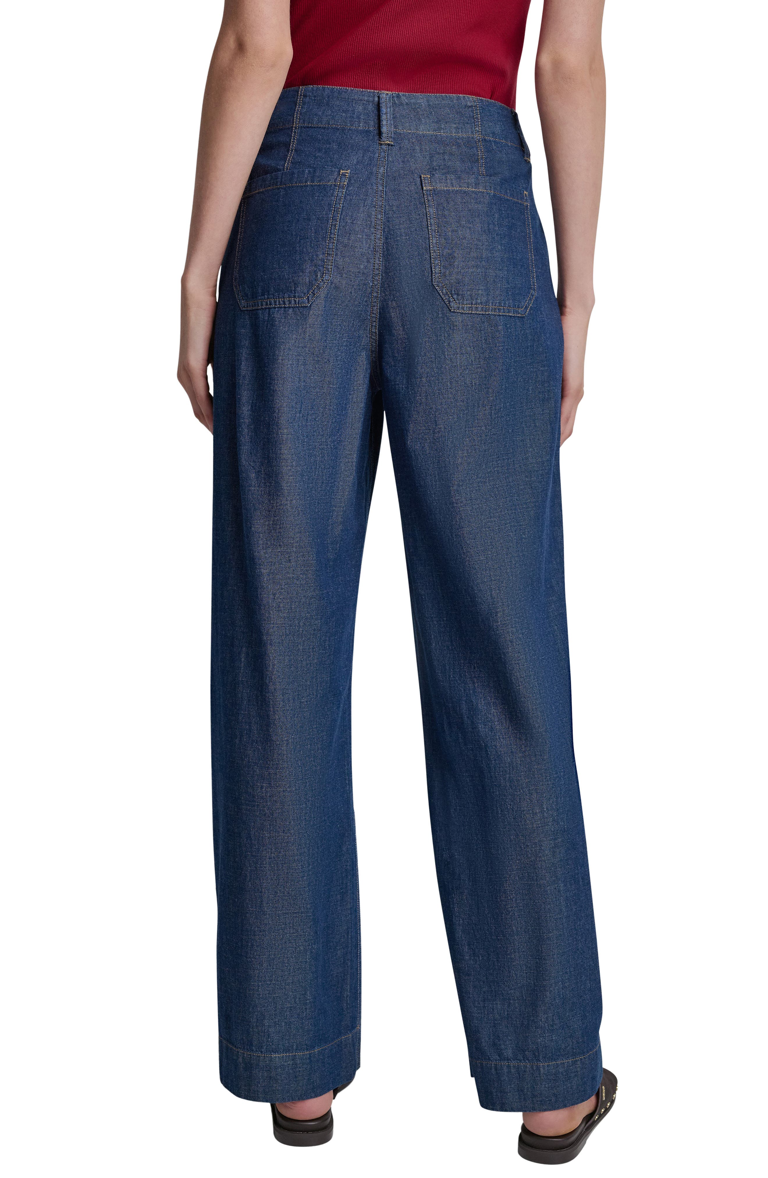 Wide Leg Ankle Jeans - image 2