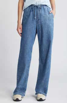 Ultra Featherweight Logan Pull-On Wide Leg Denim Pants