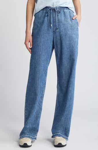 Ultra Featherweight Logan Pull-On Wide Leg Denim Pants