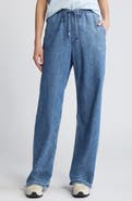 rag & bone Ultra Featherweight Logan Pull-On Wide Leg Denim Pants