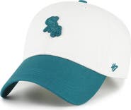 '47 Men's '47 White/Teal Chicago White Sox Contemporary Tonal Clean Up Adjustable Hat