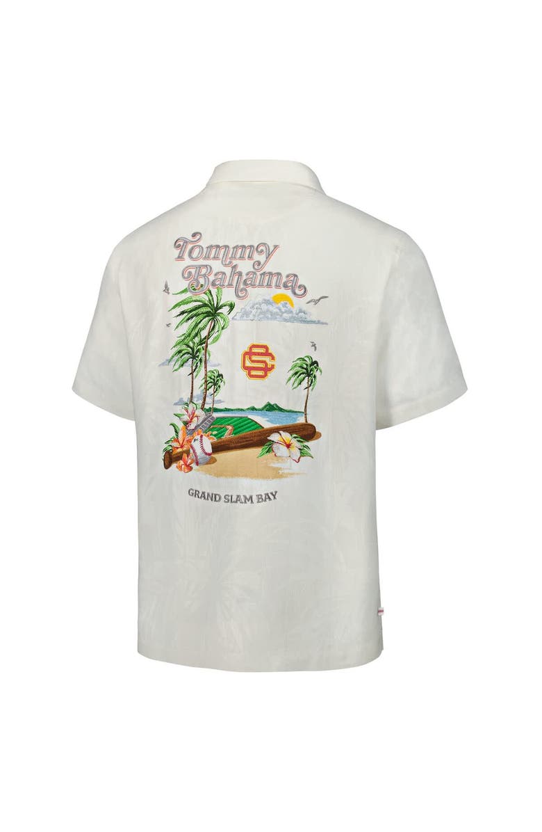 Tommy Bahama Men's Tommy Bahama White USC Trojans Grand Slam Bay Camp Button-Up Shirt, Alternate, color, White