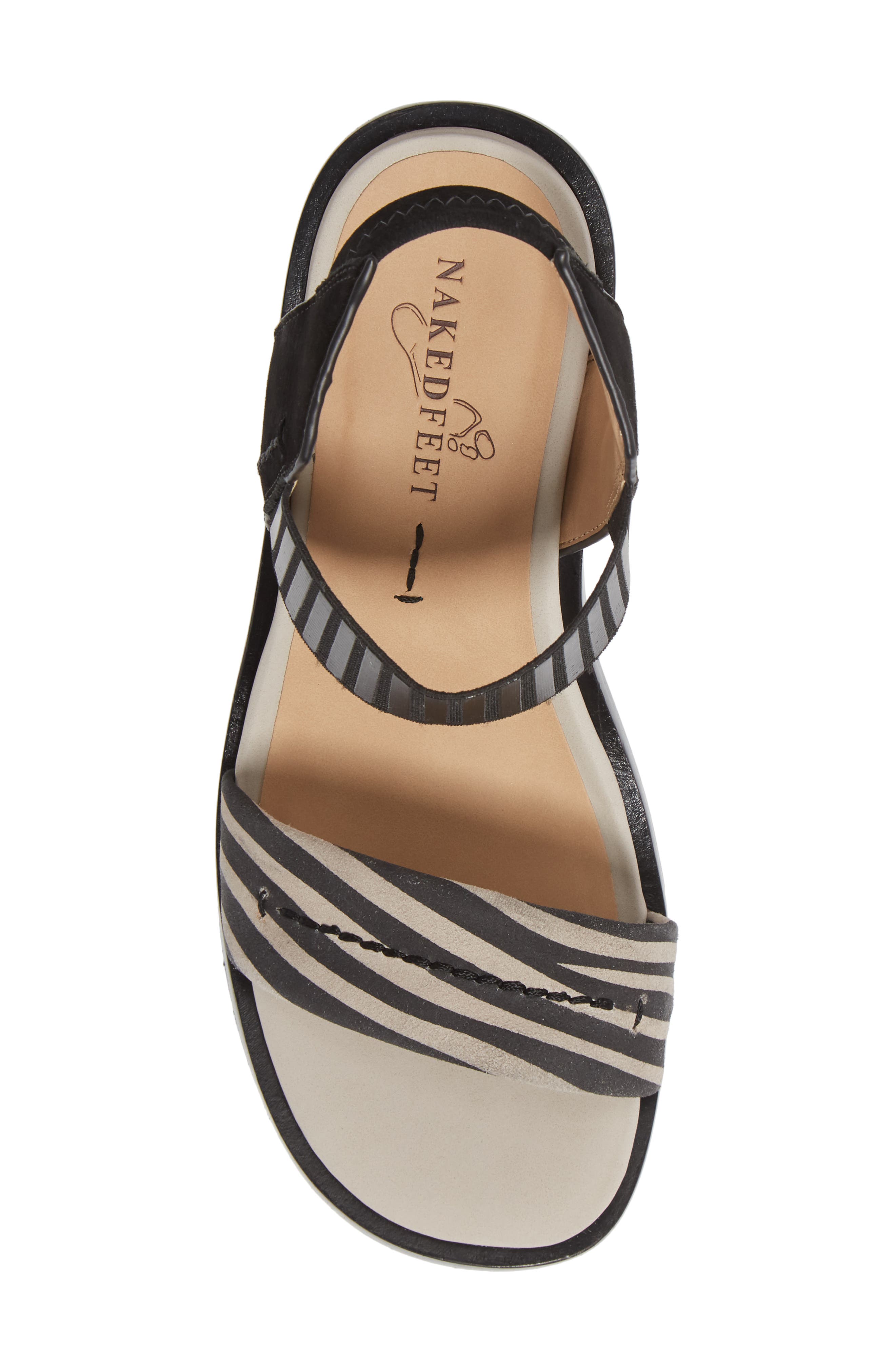 Naked Feet Basalt Platform Sandal, Alternate, color, 