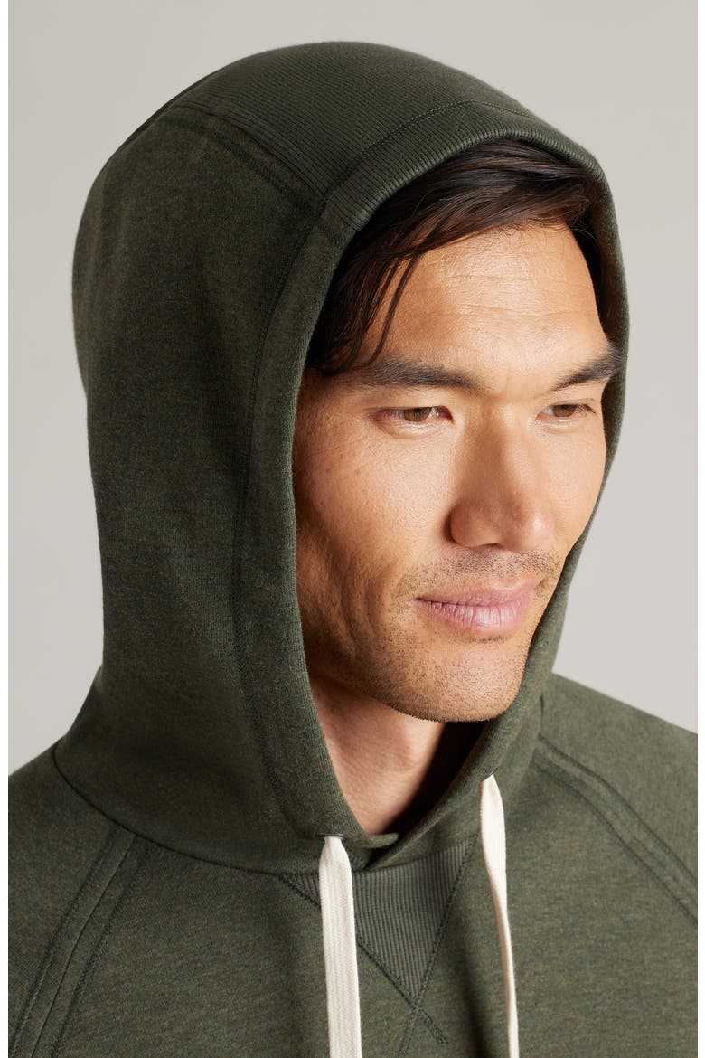 Heritage Midweight Hoodie, Alternate, color, DARK MOSS HEATHER
