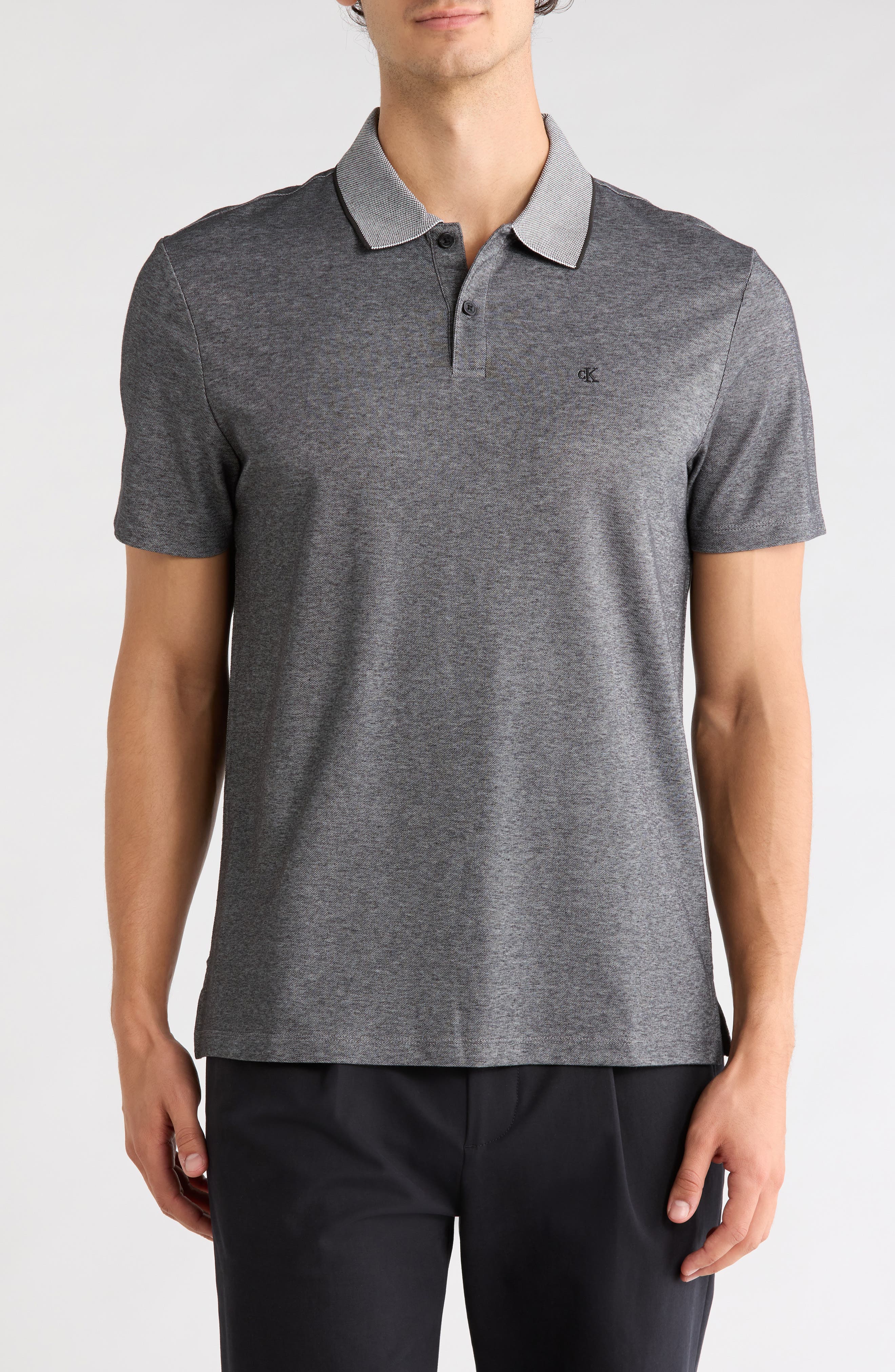 Birdseye Heather Interlock Polo