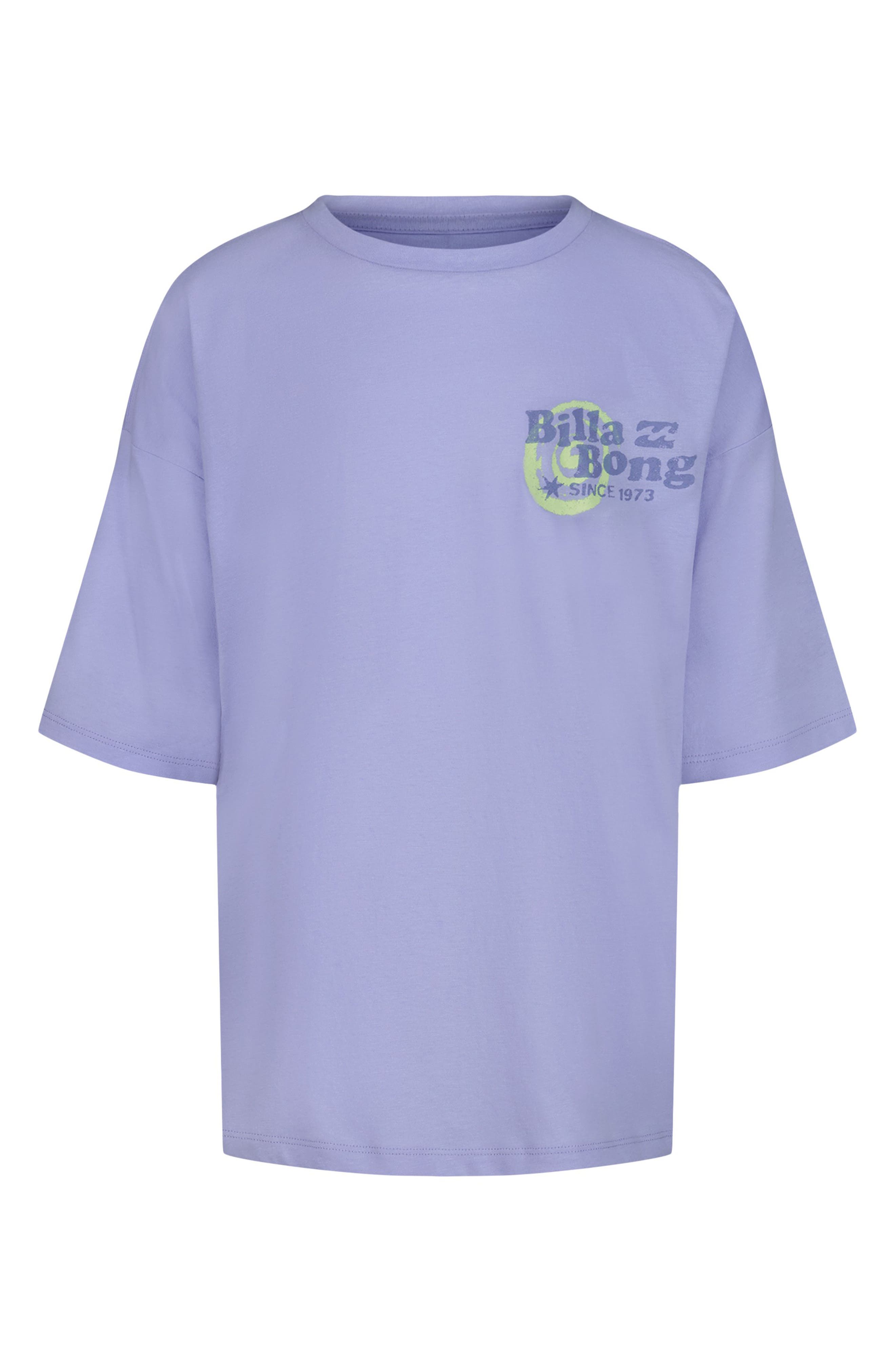 Billabong Kids' Sound Oversize Cotton Graphic T-Shirt