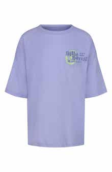 Billabong Kids' Sound Oversize Cotton Graphic T-Shirt
