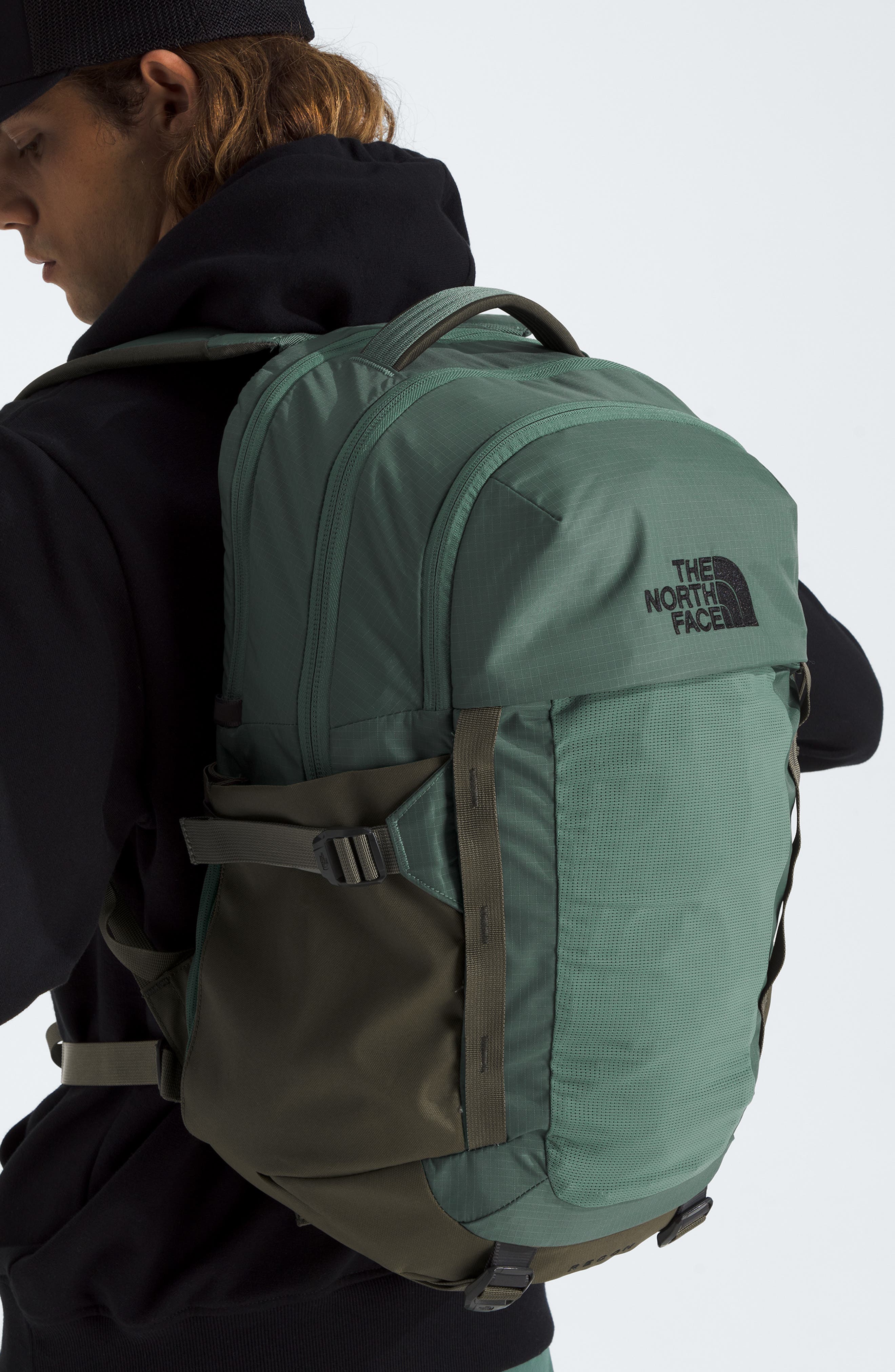 The North Face Recon 28L Water Repellent Backpack, Alternate, color, Duck Green/ New Taupe Green