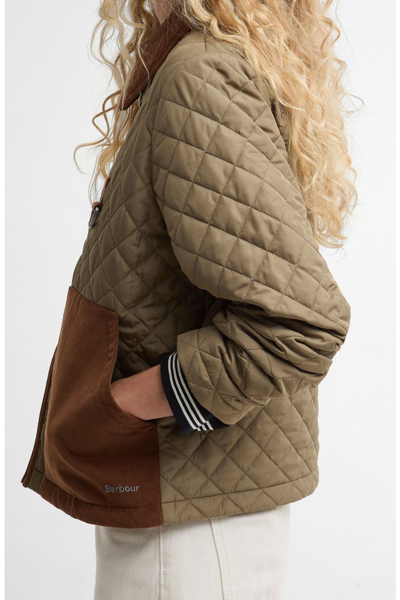 Aylesby Quilted Jacket, Alternate, color, DUSKY GREEN