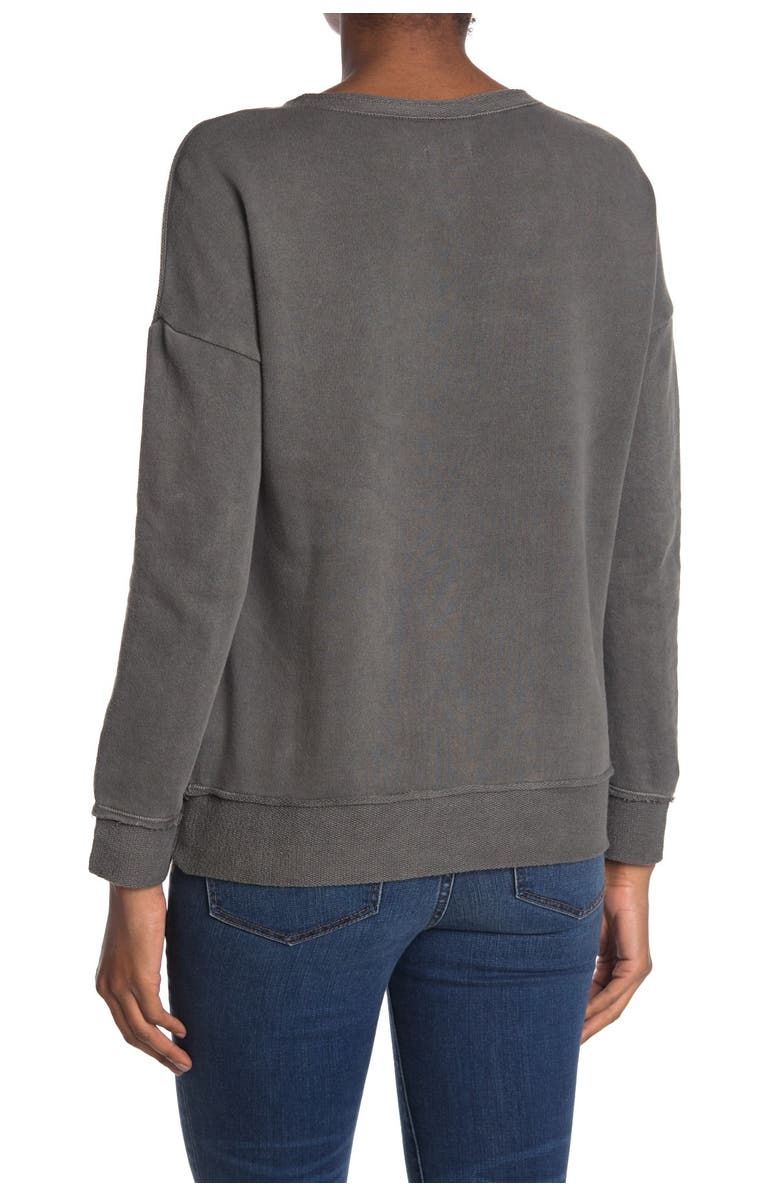 Susina<sup>®</sup> Split Neck Knit Sweatshirt, Alternate, color, 