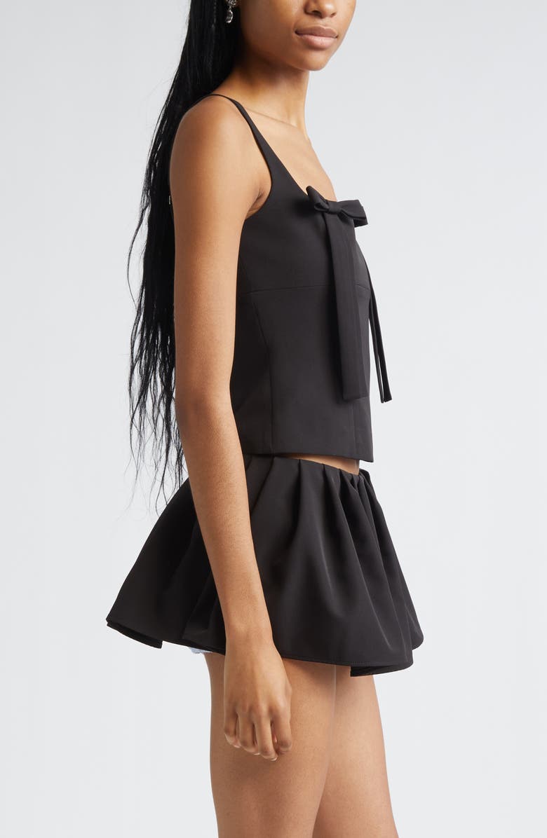 Sandy Liang Amelie Bow Detail Tank, Alternate, color, Black