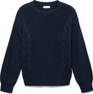 MANGO TEEN Chunky Cotton Cable Sweater