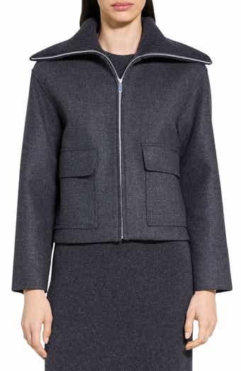 Theory Wool Blend Zip Jacket