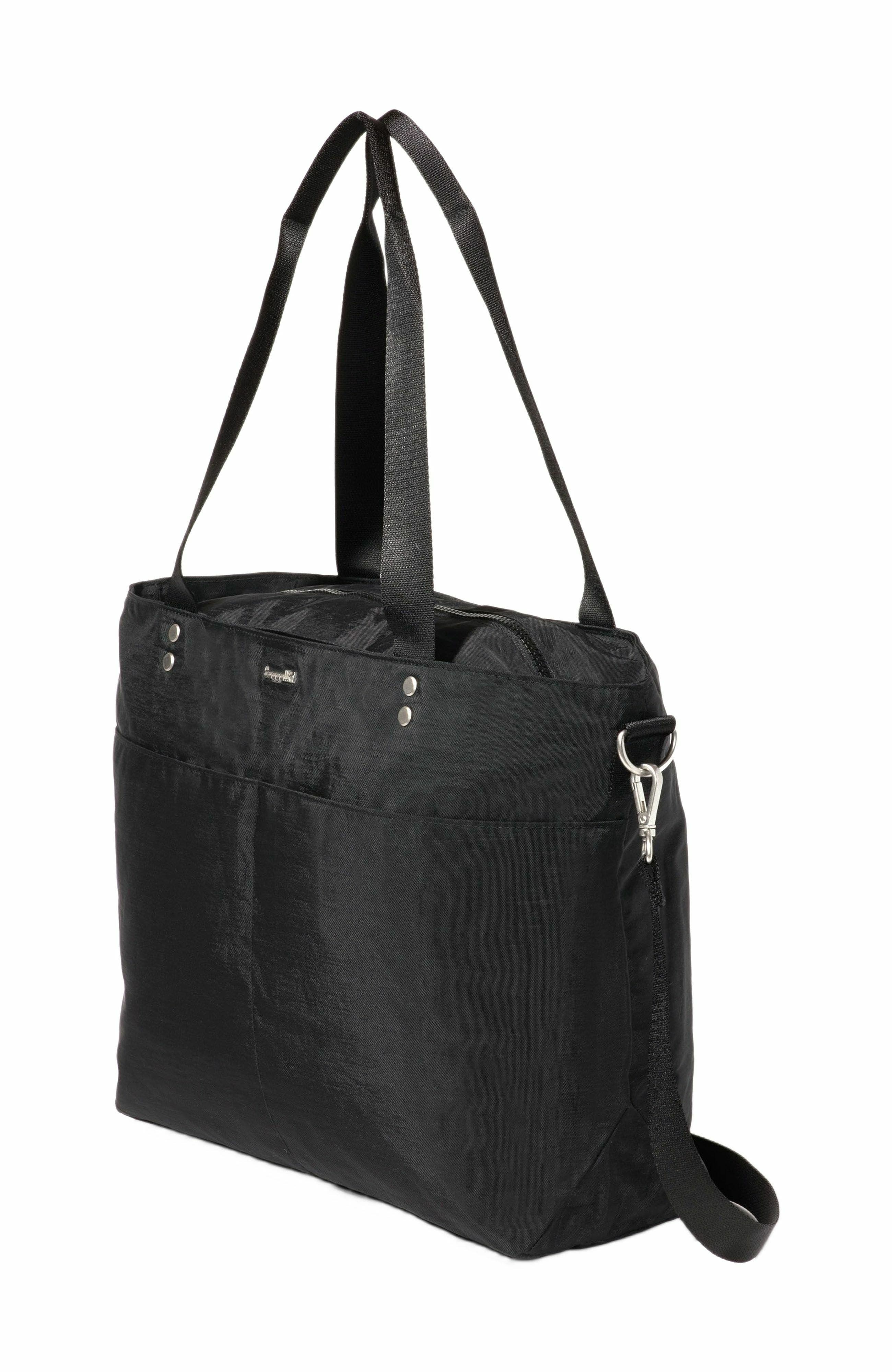 BAGGALLINI Carryall Laptop Tote Bag, Alternate, color, Black