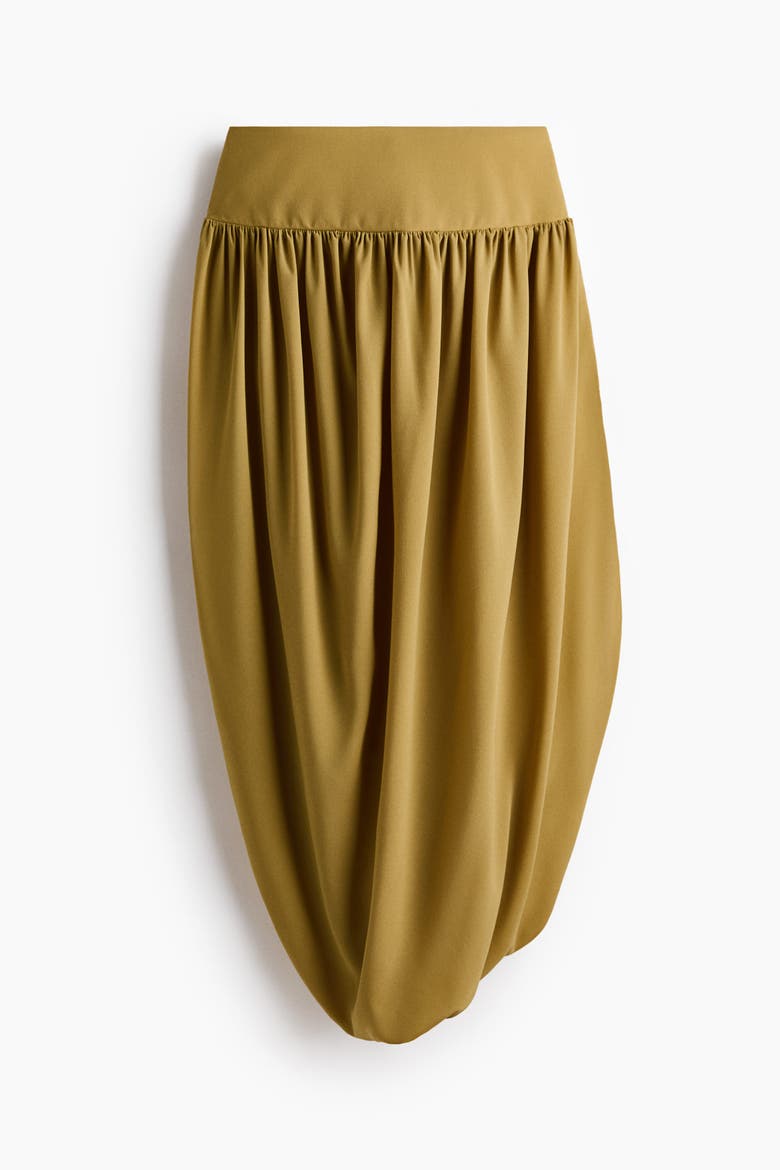 Bubble-hem Tulip Skirt, Alternate, color, Dark beige