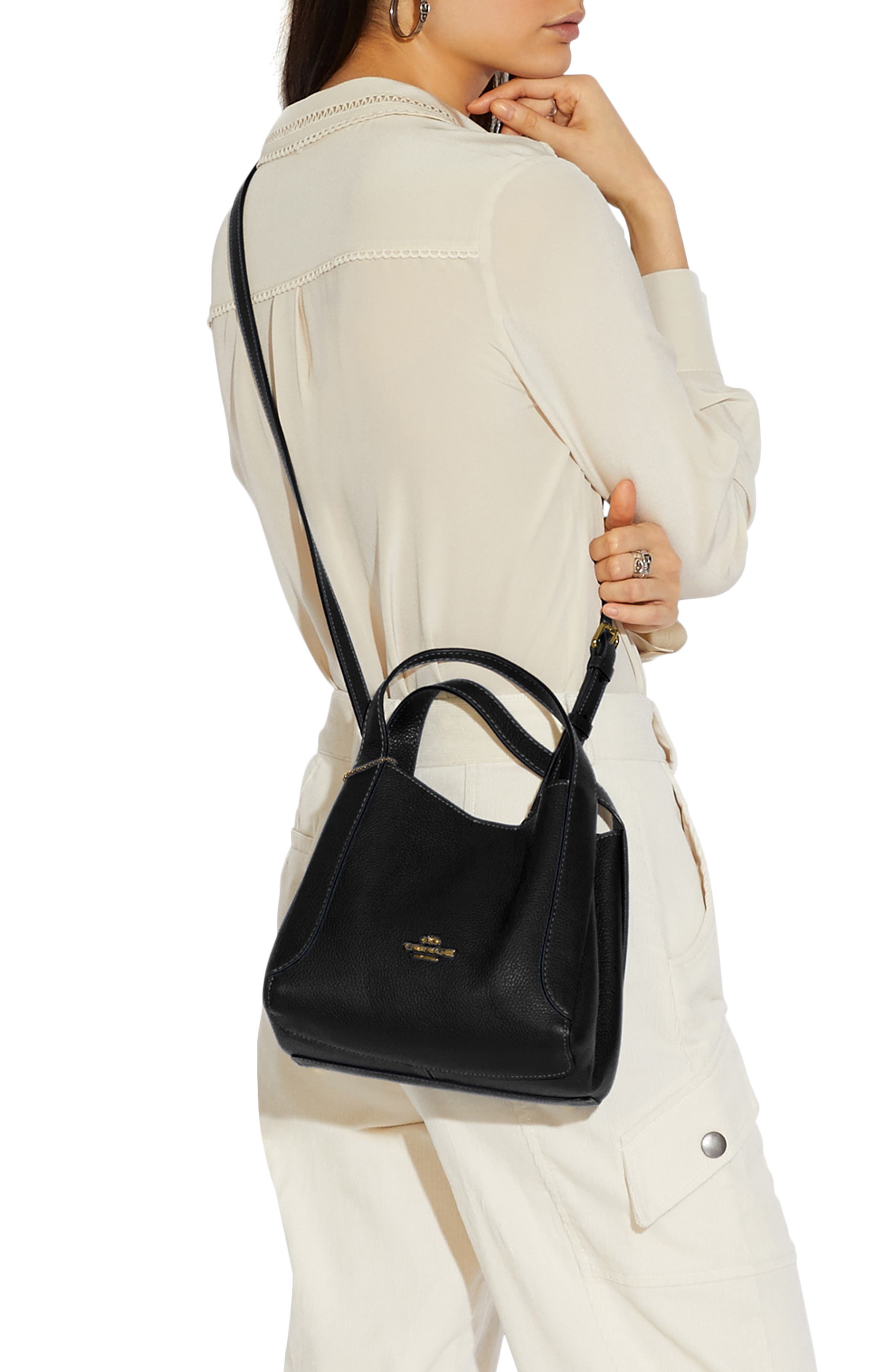 COACH Hadley 21 Pebble Leather Hobo, Alternate, color, 