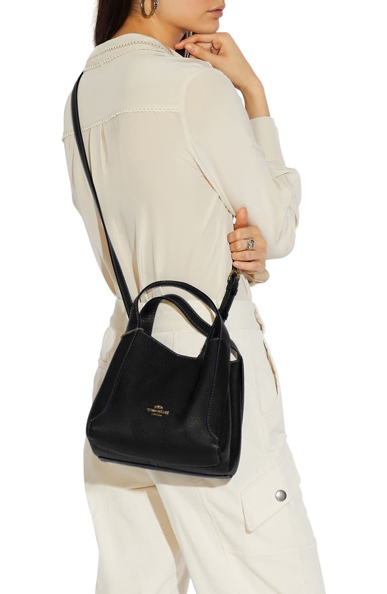 COACH Hadley 21 Pebble Leather Hobo, Alternate, color,