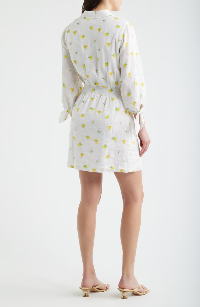 Lilly Pulitzer<sup>®</sup> Abralynn Linen Shirtdress, Alternate, color, Pink Muse Lemon Bee Half Drop
