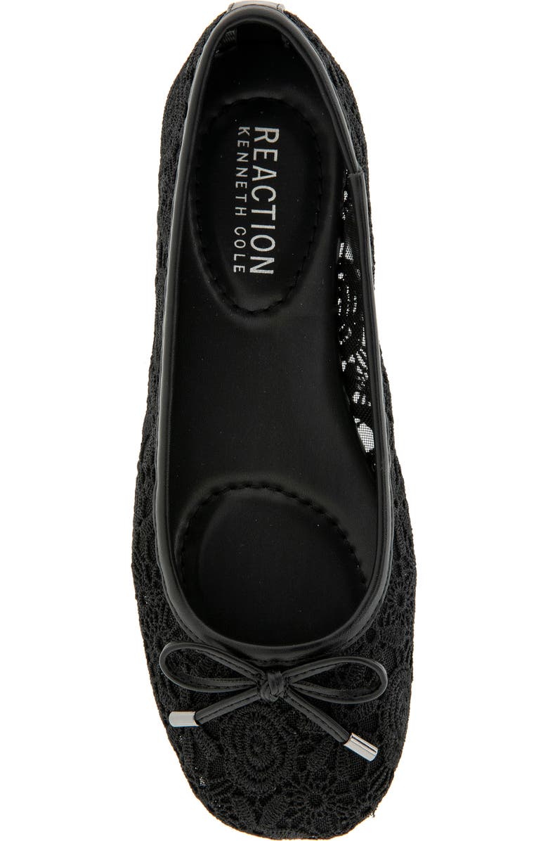 Reaction Kenneth Cole Elstree Mesh Ballet Flat, Alternate, color, Black Lace