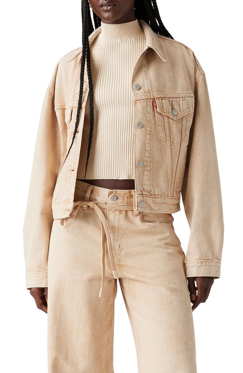 Levi's<sup>®</sup> Shrunken '90s Denim Trucker Jacket, Main, color,