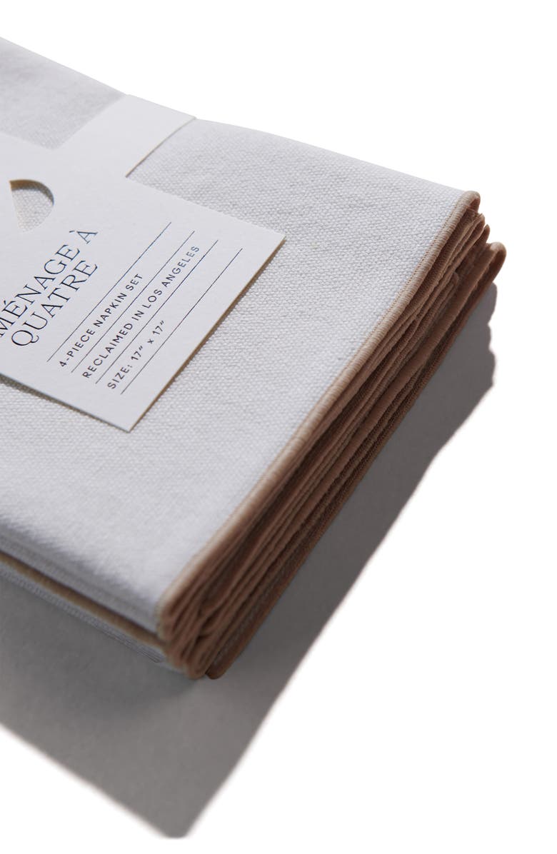 ATELIER SAUCIER Cream Set of 4 Napkins, Alternate, color, 