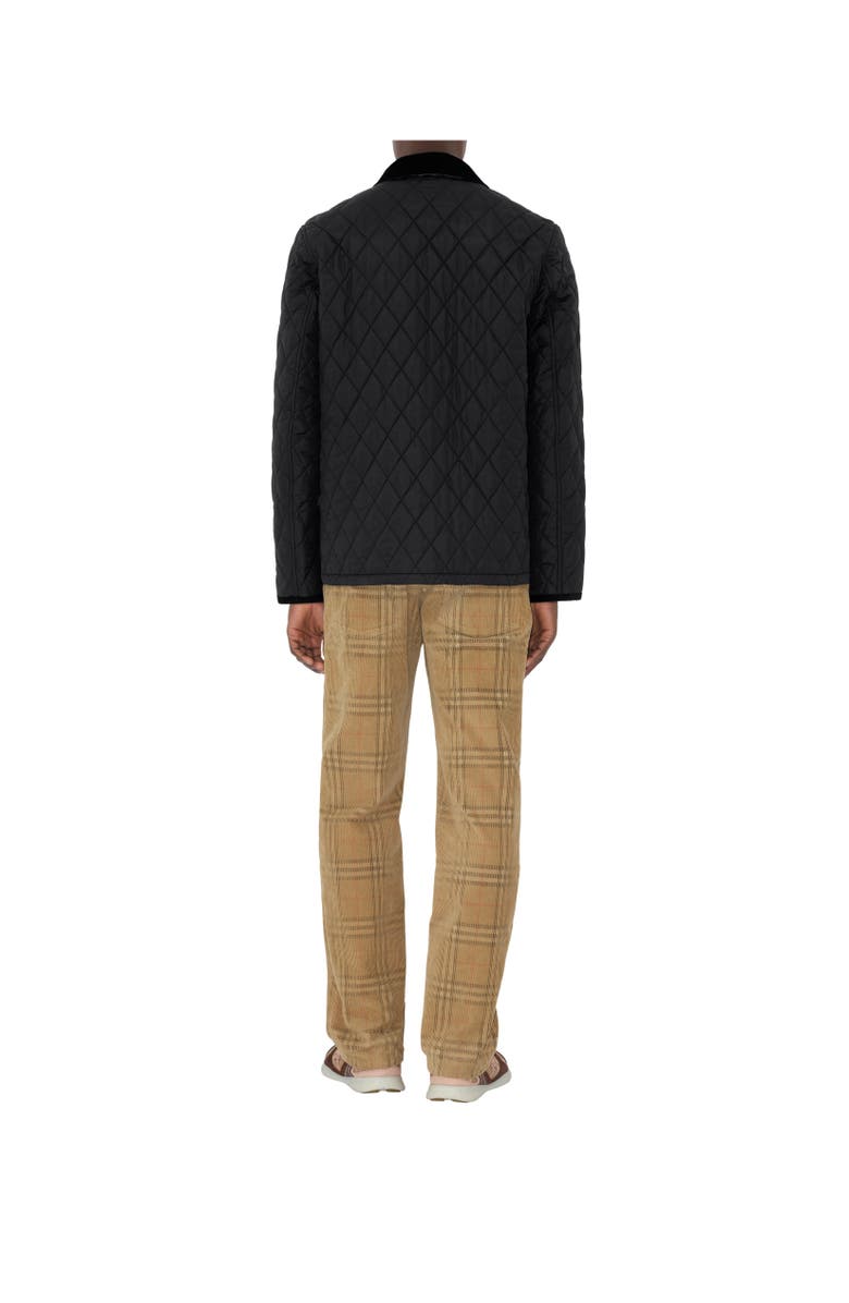 Burberry Quilted Nylon Barn Jacket, Alternate, color, Black