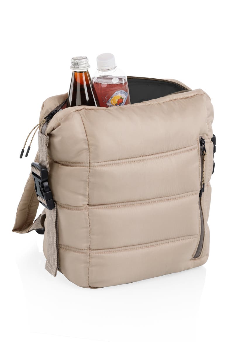 Everyday Quilted Washable Insulated Cooler Backpack, Alternate, color, SHALE BROWN