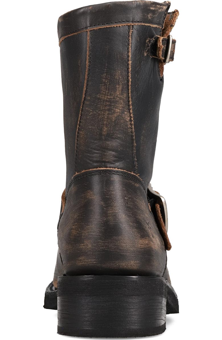 Frye Viv Short Engineer Boot, Alternate, color, Distressed Black