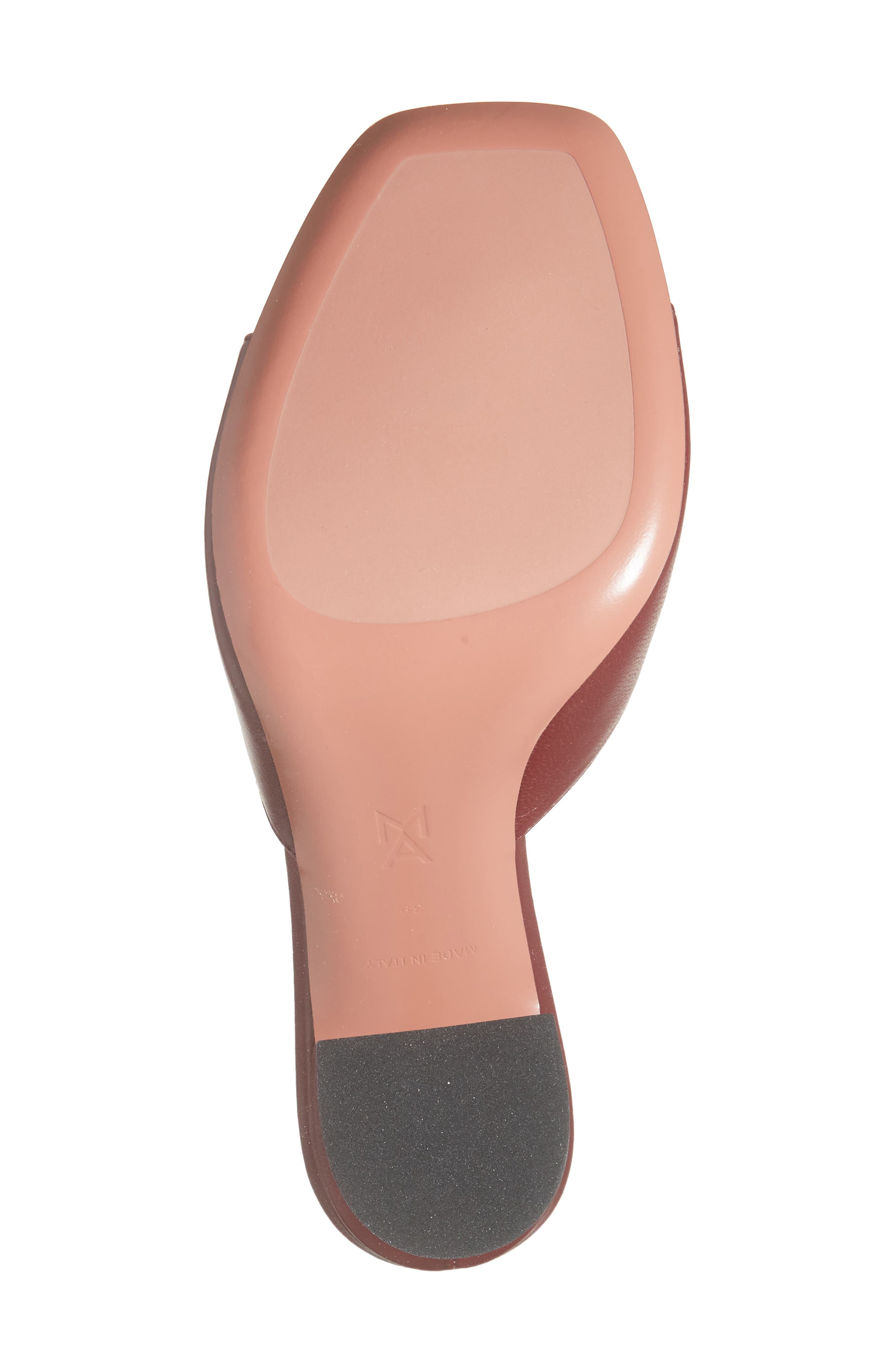 Amina Muaddi Lupita Slide Sandal, Alternate, color, Wine Nappa