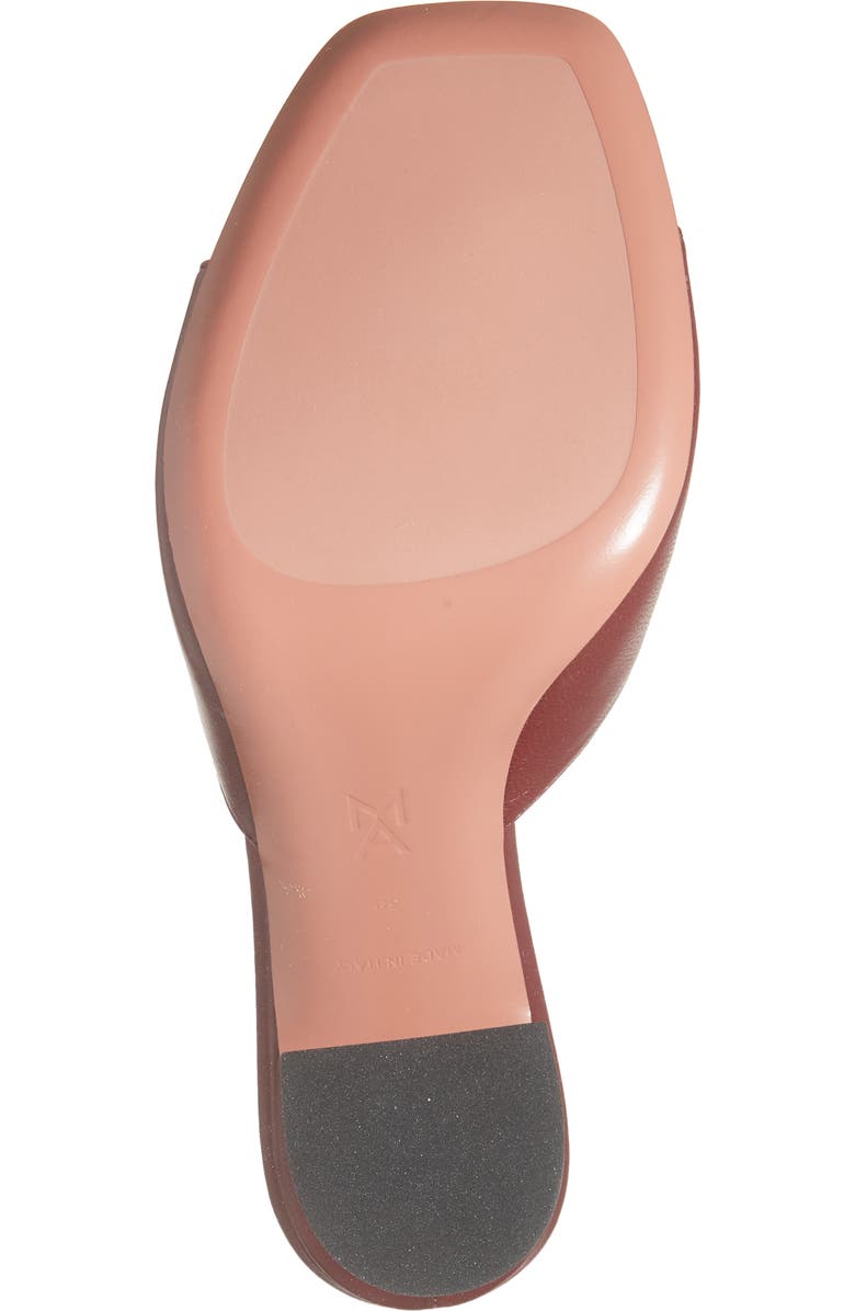 Amina Muaddi Lupita Slide Sandal, Alternate, color, Wine Nappa