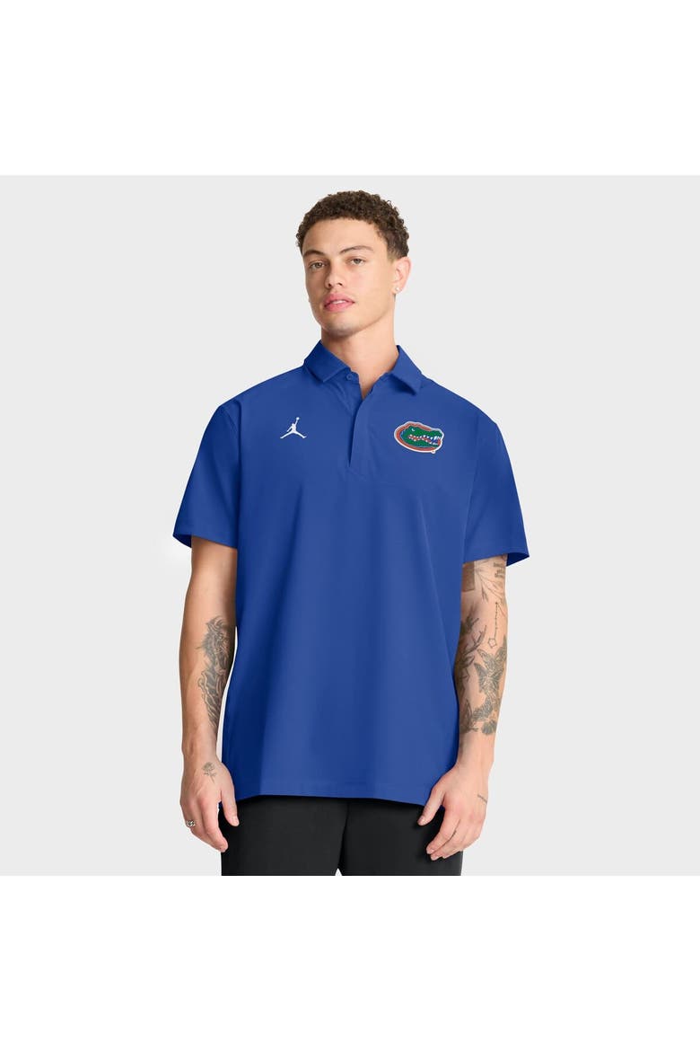 Men's Jordan Brand Royal Florida Gators 2025 Coaches Sideline Polo, Alternate, color, Royal