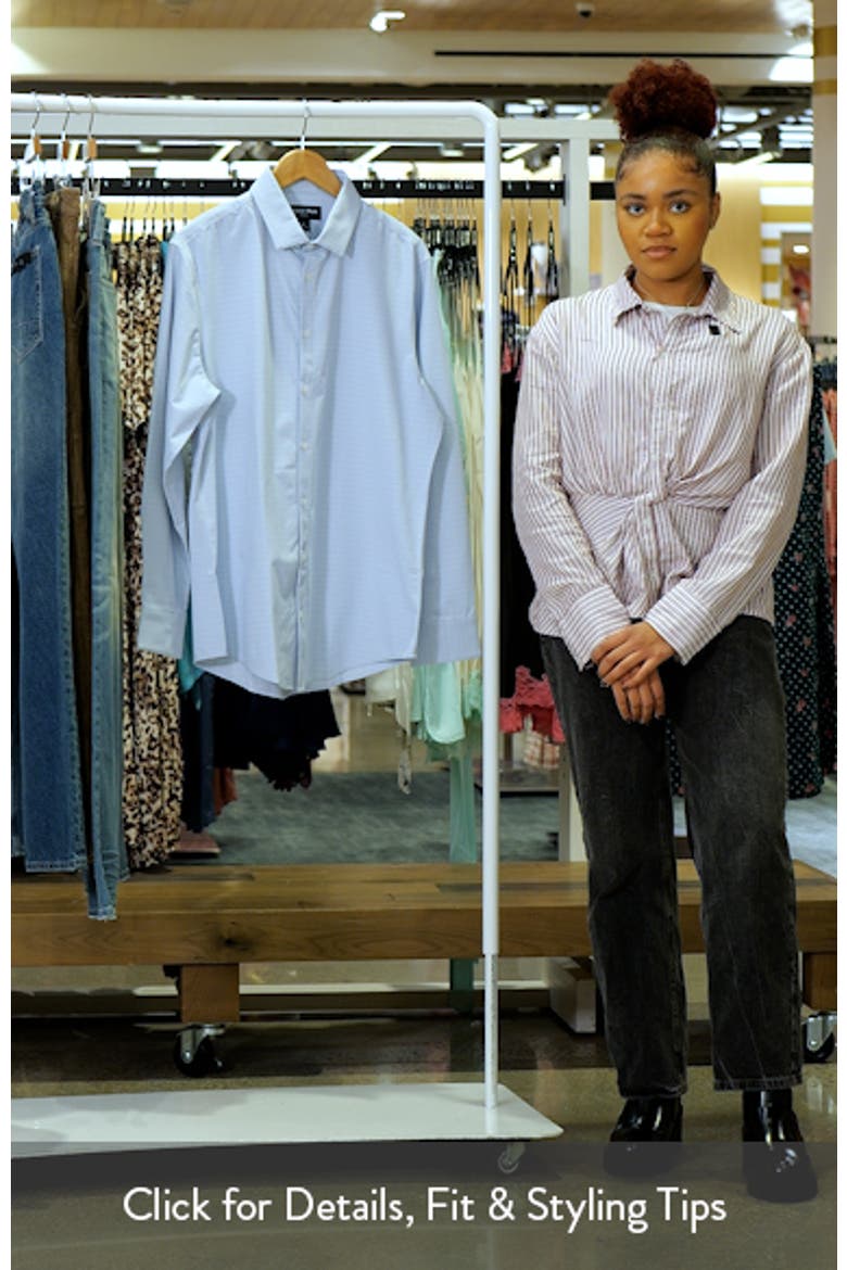 Leeward Trim Fit Check Print Button-Up Shirt video