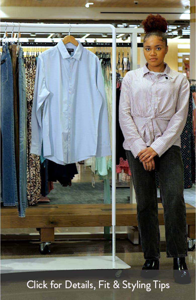 Leeward Trim Fit Check Print Button-Up Shirt, sales video thumbnail