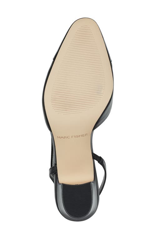 Marc Fisher Half D'orsay Slingback Pump In Black