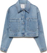 MANGO Crop Denim Jacket